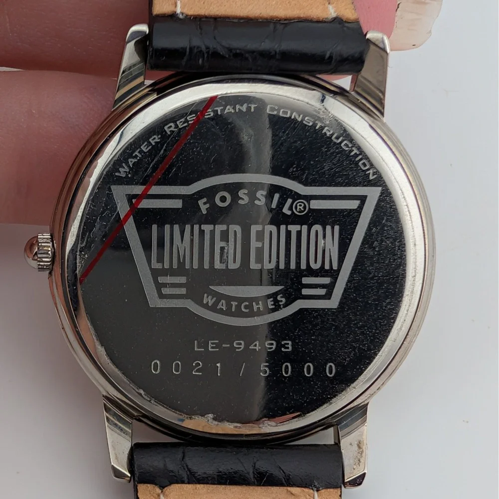 Fossil Old Time Favorites 1994 LE-9493 Limited Edition #0021/5000 34mm Watch